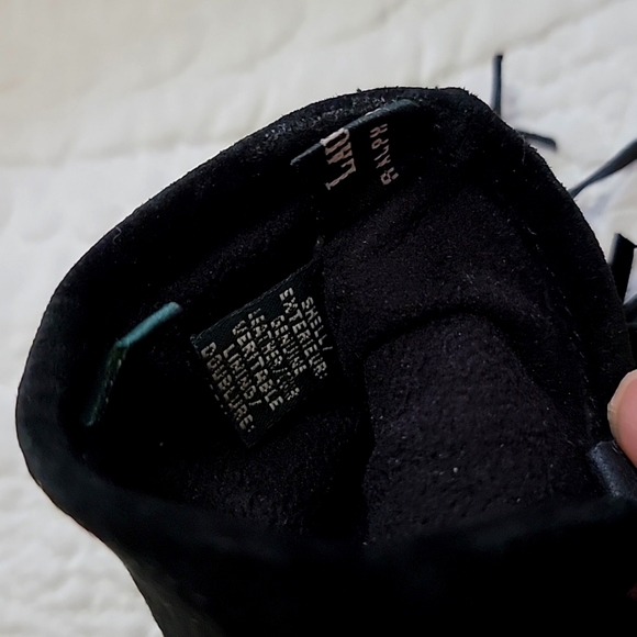 Ralph Lauren Black Suede Leather Fringe Gloves - Picture 3 of 5